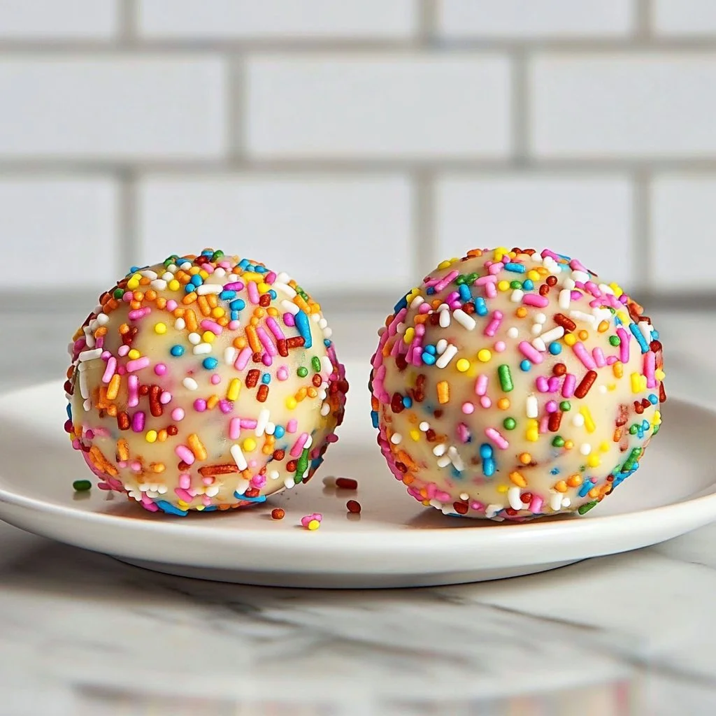 Easy Birthday Cake Energy Balls