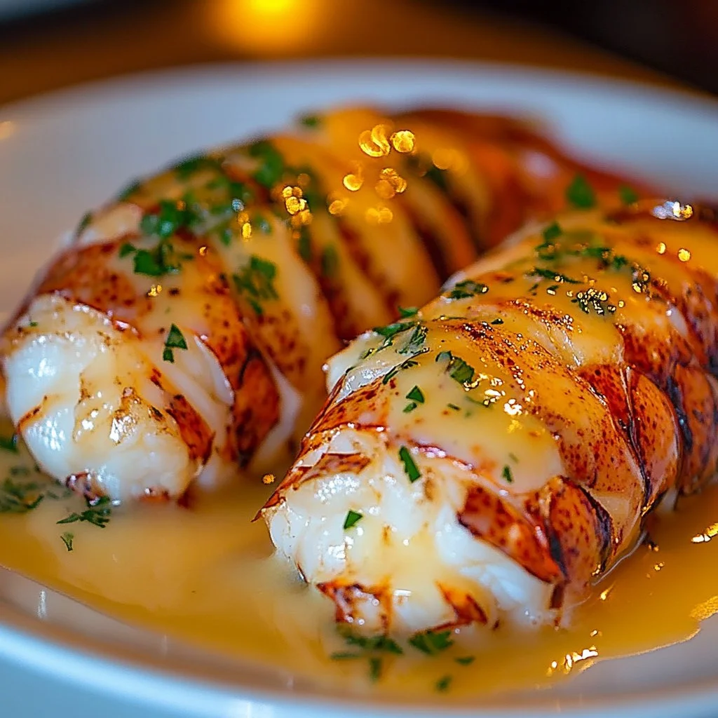 Easy Creamy Garlic Lobster Tails