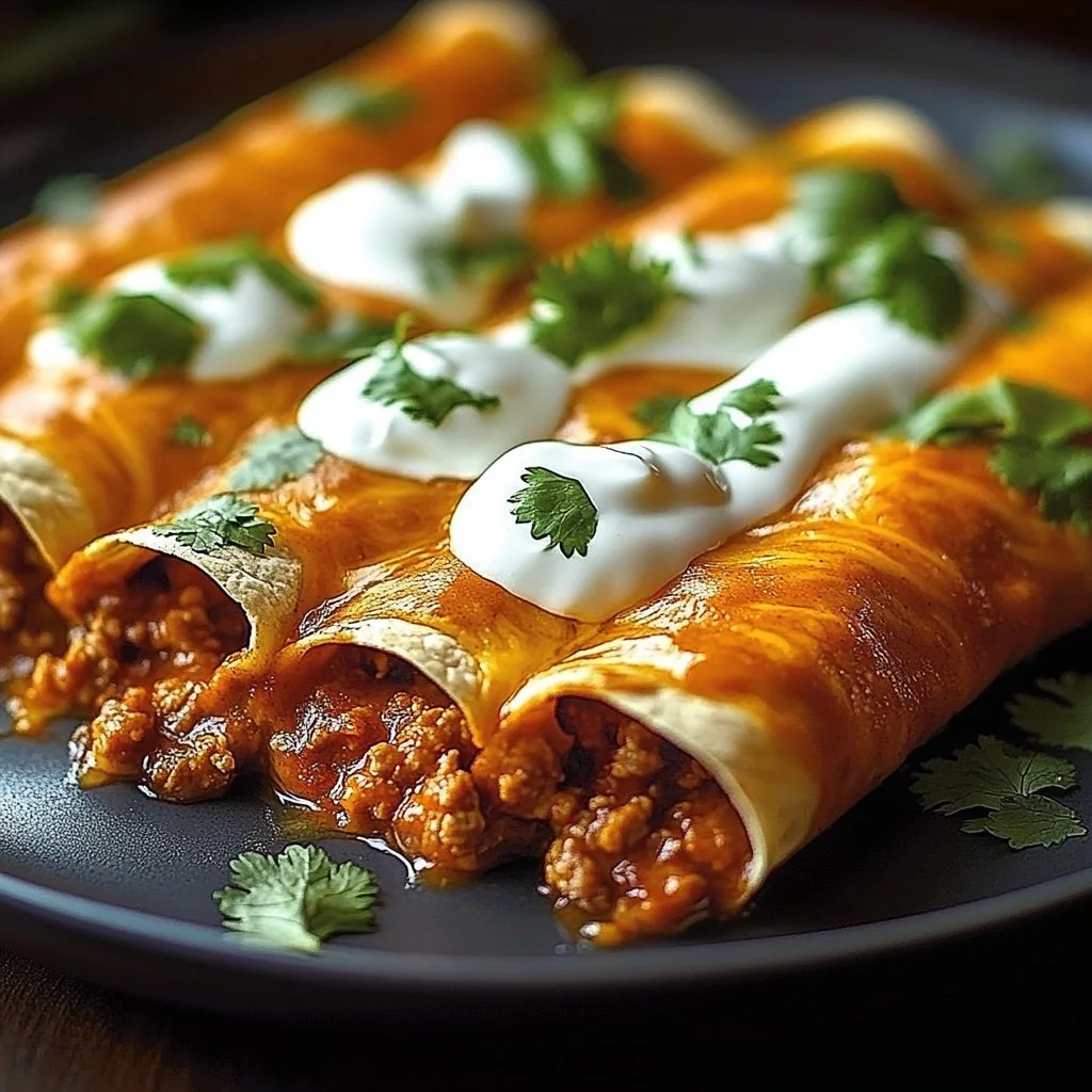 Easy Ground Beef Enchiladas