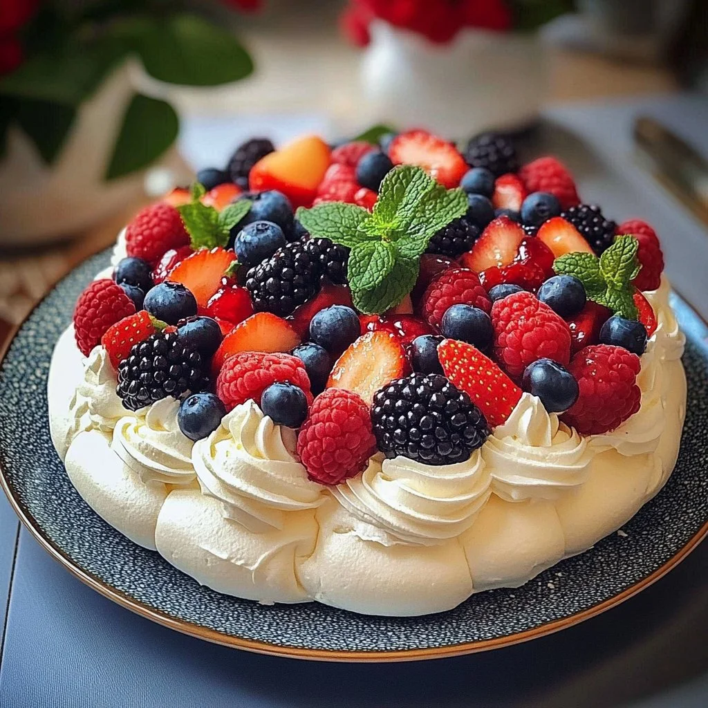 Easy Pavlova Christmas Cake Recipe