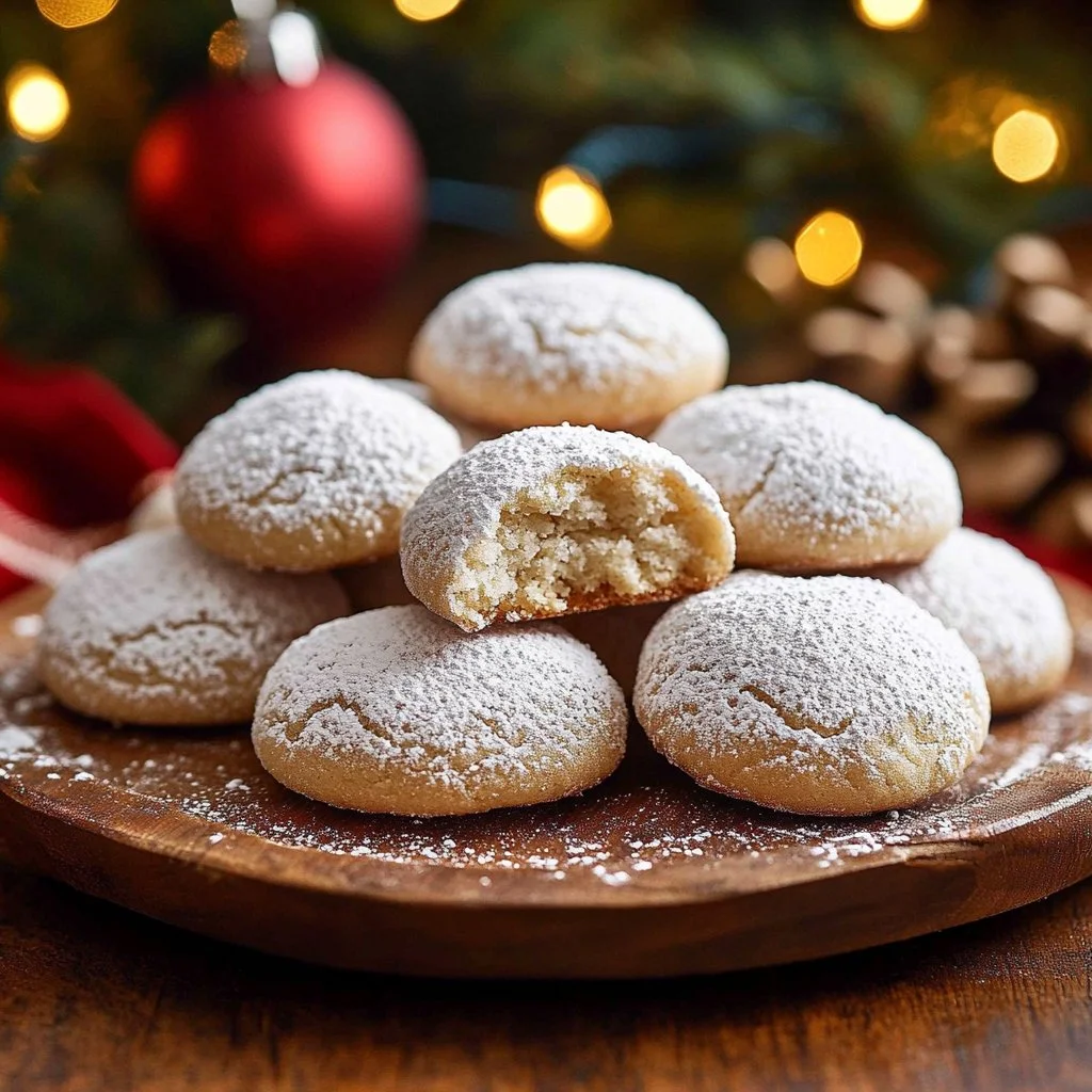 Gingerbread Snowball Cookies
