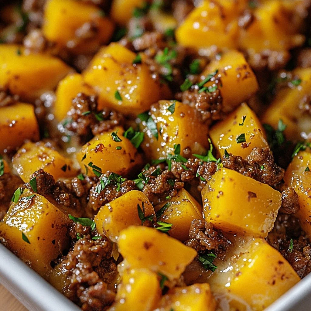 Ground Turkey and Sweet Potato Bake