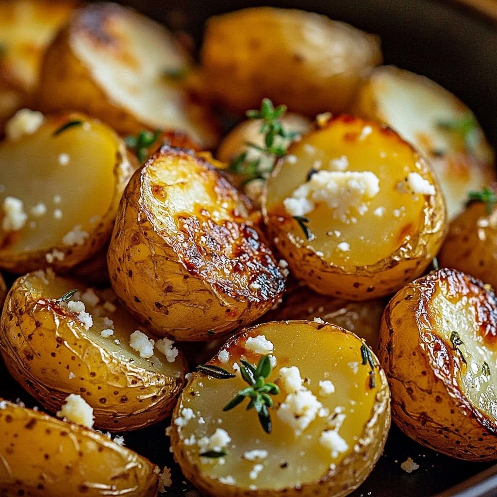 Healthy Baked Feta Potatoes