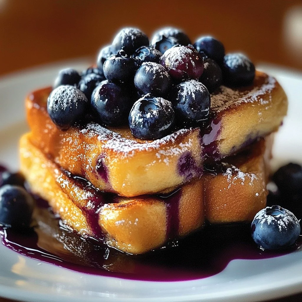 Irresistible Blueberry French Toast Casserole