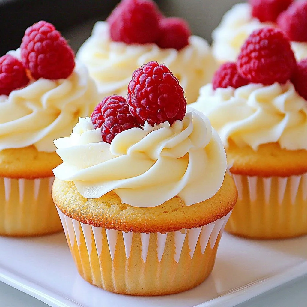 Lemon Raspberry Cupcakes
