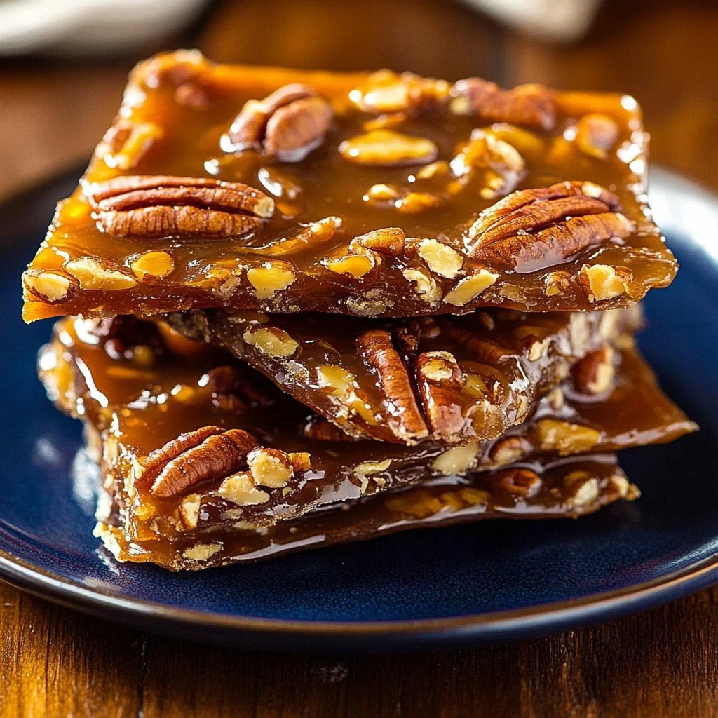 Pecan Pie Bark with Graham Crackers and Pecans