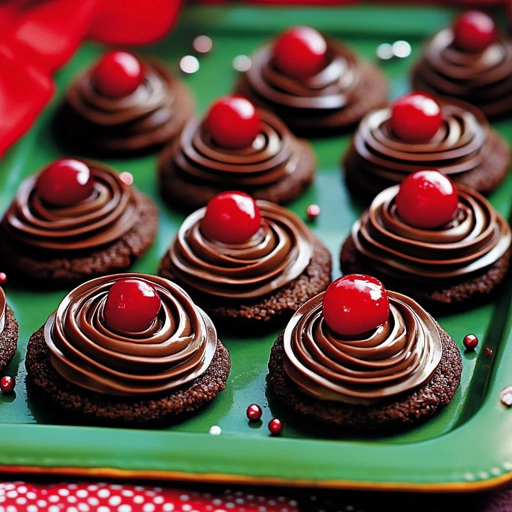 Piped Chocolate Butter Cookies