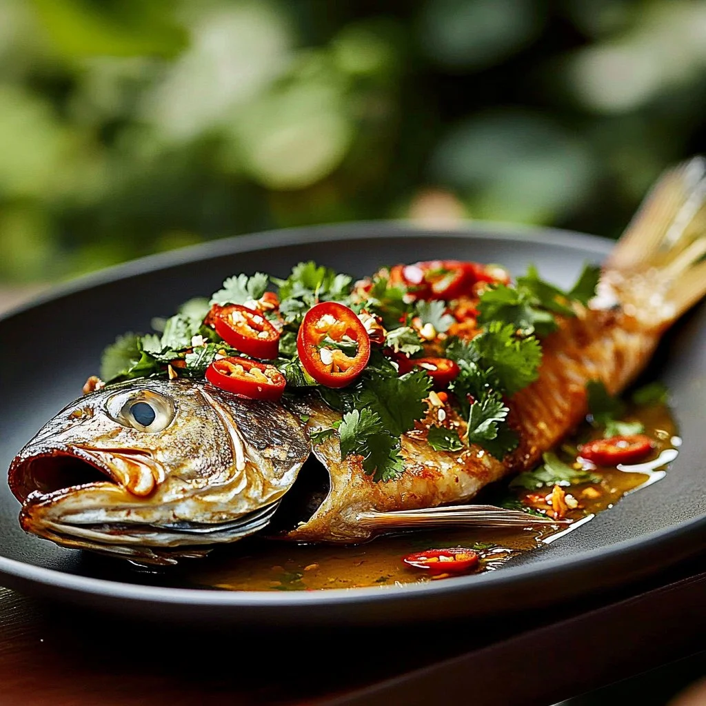 Soy Ginger Whole Roast Fish