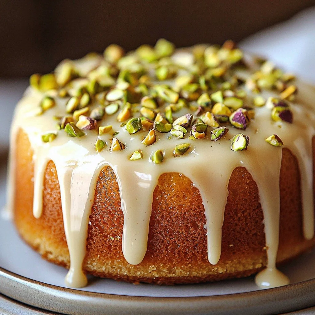 Vegan Pistachio Three Milk Cake