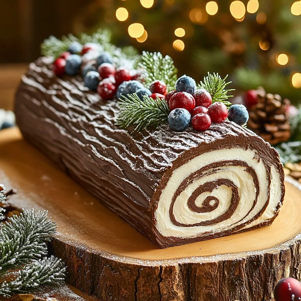 Yule Log Cake (Christmas Log)
