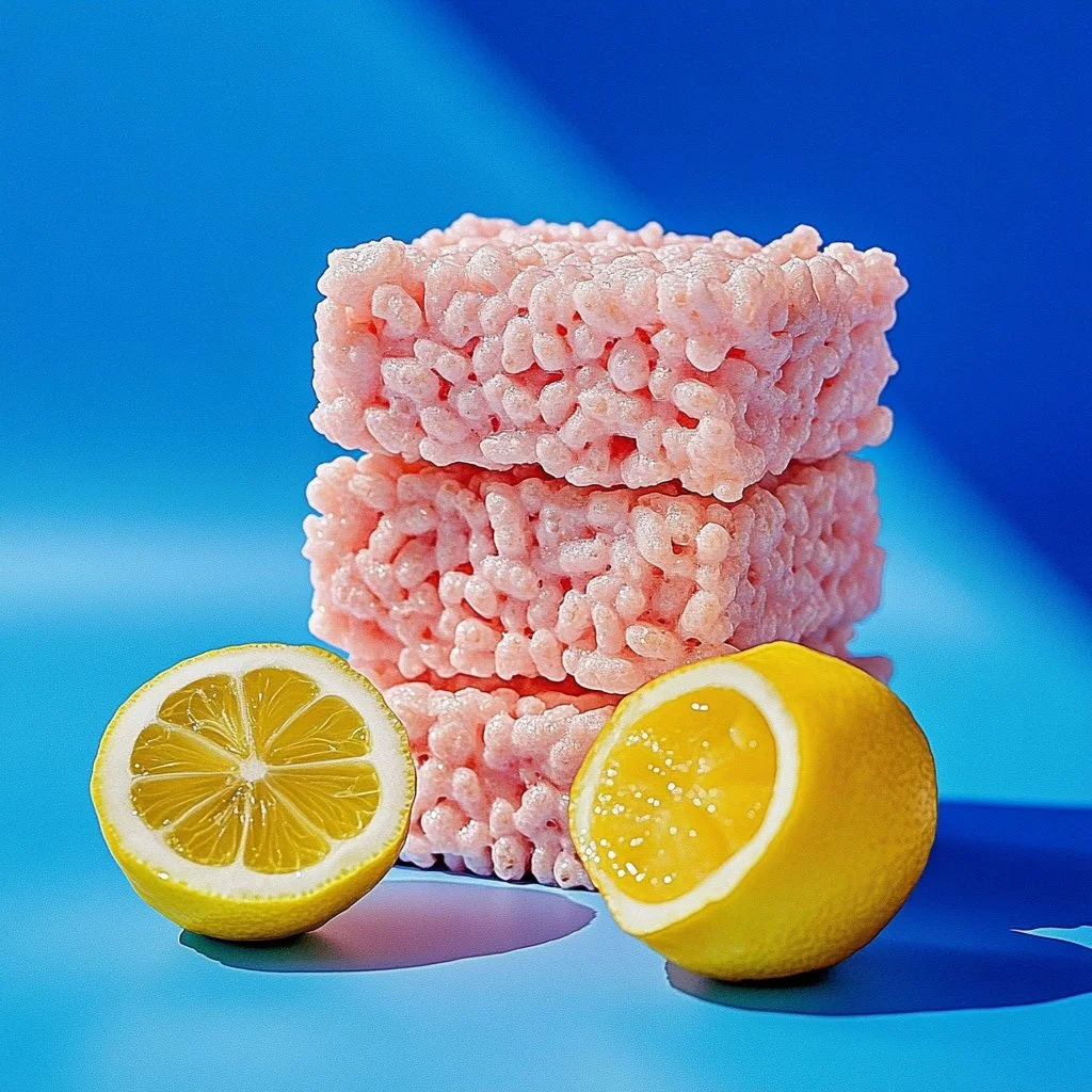 Zesty Pink Lemonade Rice Krispie Treats