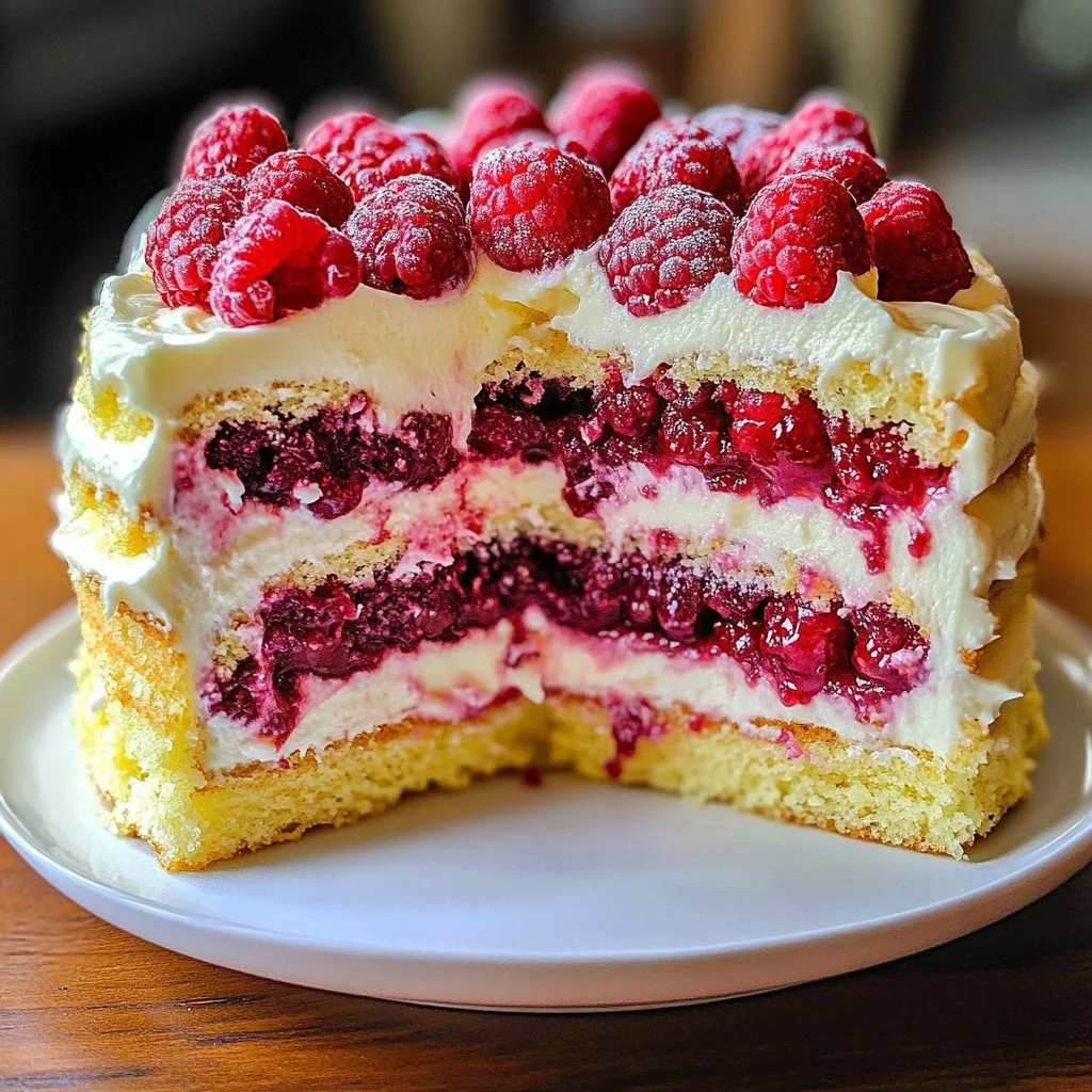 Zesty Raspberry Lemon Cake